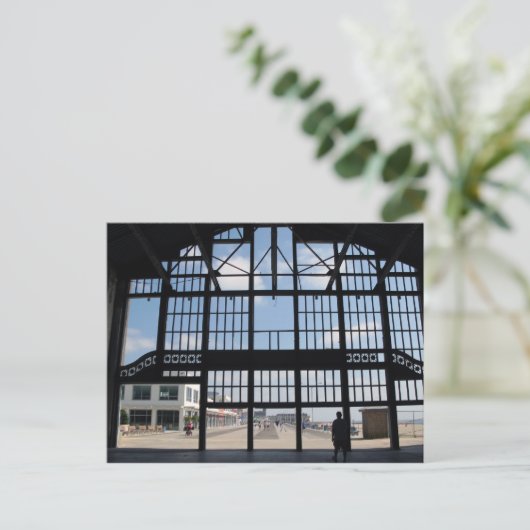 Asbury Park NJ Boardwalk-Uitzicht van het Casino-g Briefkaart (Staand voorkant)