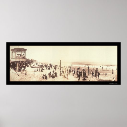 Asbury Park, NJ Foto 1902 Poster (Voorkant)