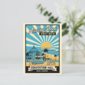 Asbury Park NJ Jersey Shore Retro Briefkaart (Staand voorkant)