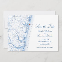 Asbury Park NJ Kaart Elegante Marine Blauwe Foto