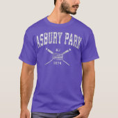 Asbury Park NJ Nautical  US Flag T-shirt (Voorkant)