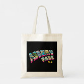 Asbury Park NJ Shirt Retro New Jersey Souvenir Tote Bag (Achterkant)