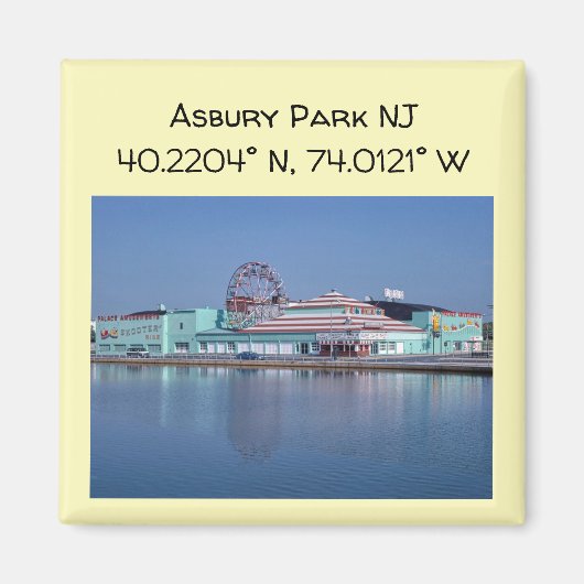 Asbury Park NJ Style Color Party Drink Magneet (Voorkant)