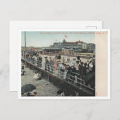 Asbury Park NJ, Watching Bathers, Boardwalk, 1906 Briefkaart (Voorkant / Achterkant)