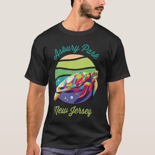 Asbury Park  Sea Turtle Souvenir T-shirt (Voorkant)