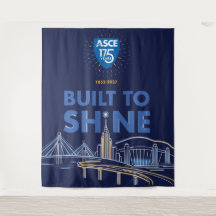 ASCE Gebouwd om te Schijnen Glanzende Banner