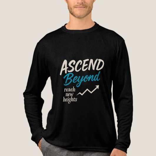 Ascend Beyond - Reach New Heights Long Sleeves Tee Tri-Blend Shirt (Voorkant volledig)