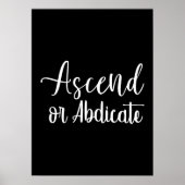 Ascend - Gym Hustle Succes Motivatie Poster (Voorkant)