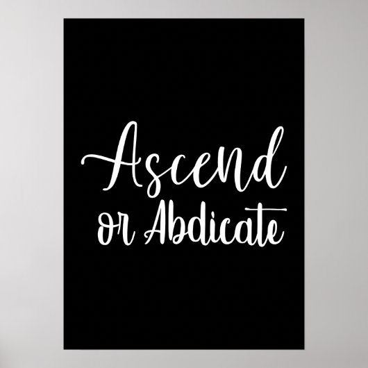 Ascend - Gym Hustle Succes Motivatie Poster (Voorkant)