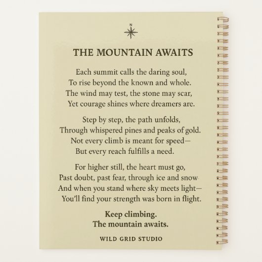 Ascend Higher Mountain Adventure Planner (Achterkant)