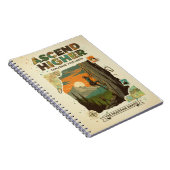 Ascend Higher Mountain Climbing Adventure Art Notitieboek (Rechterzijde)