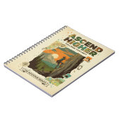 Ascend Higher Mountain Climbing Adventure Art Notitieboek (Linkerzijde)