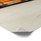 "Ascend" Nissan GT-R35 brandend door Poster (Hoek)