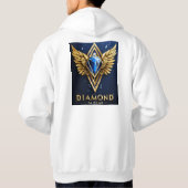 "Ascend to Triumph: Crystal Eagle Embleem" Hoodie (Achterkant)
