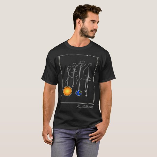 Ascendancy Axxion Abstract Planets Solar System Sp T-shirt (Voorkant volledig)