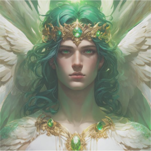 Ascended Gamer: Meditatief Evenwicht T-shirt Sticker (Voorkant)