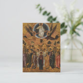 Ascensie Orthodox Christelijk Byzantijns Pascha Ic Briefkaart (Staand voorkant)