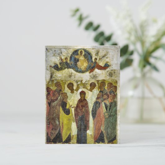 Ascensie Orthodox Christelijk Pascha Oosters Icoon Briefkaart (Staand voorkant)