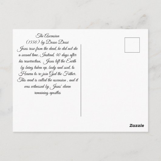 Ascension Briefkaart (Achterkant)