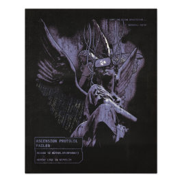 Ascension Denied - Techno-Gothic Streetwear Design Foto Afdruk