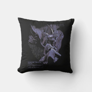 Ascension Denied - Techno-Gothic Streetwear Design Kussen