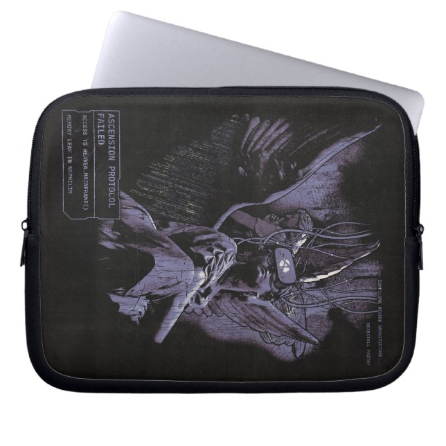 Ascension Denied - Techno-Gothic Streetwear Design Laptop Sleeve (Voorkant)
