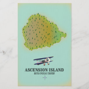 Ascension eiland Brits overzees territorium kaart