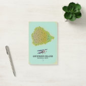 Ascension eiland brits overzees territorium kaart post-it® notes (Kantoor)