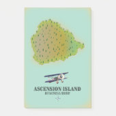 Ascension eiland brits overzees territorium kaart post-it® notes (Voorkant)