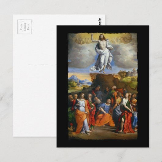 Ascension in Golden Clouds Briefkaart (Voorkant / Achterkant)