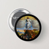 Ascension in Golden Clouds Ronde Button 5,7 Cm (Voorkant /achterkant)
