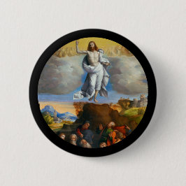 Ascension in Golden Clouds Ronde Button 5,7 Cm