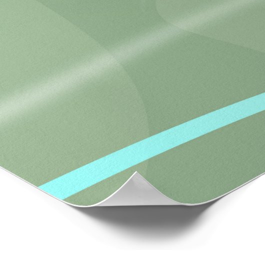 Ascension Island Zee Turtle Poster (Hoek)