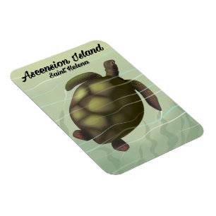 Ascension Island Zeeschildpad Magneet