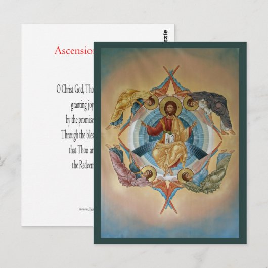 Ascension of Christus Kaart (Voorkant / Achterkant)