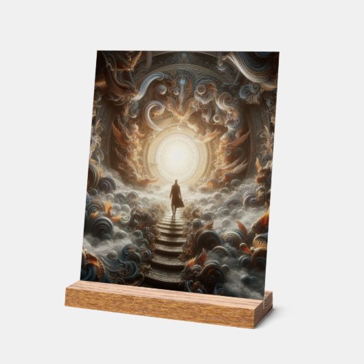 Ascension to the Light Acryl Bord (Hoek)