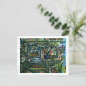 Ascensor al atardecer  briefkaart (Staand voorkant)