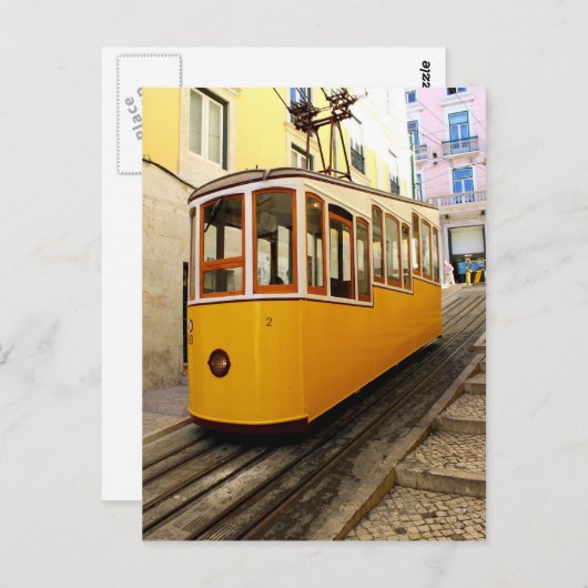 Ascensor da Bica, Lisboa, Portugal Briefkaart (Voorkant / Achterkant)