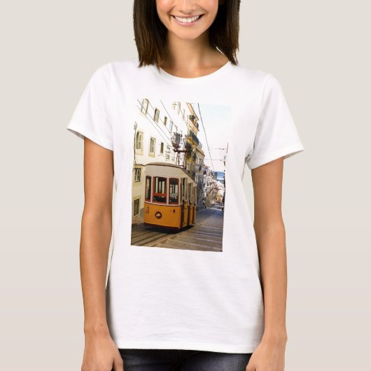 Ascensor da Bica, Lisboa, Portugal T-shirt (Voorkant)