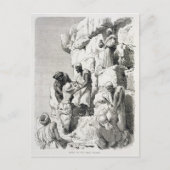 Ascent of the Great Pyramid, 19e eeuw Briefkaart (Voorkant)