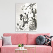 Ascent of the Great Pyramid, 19e eeuw Canvas Afdruk (Insitu (Woonkamer))