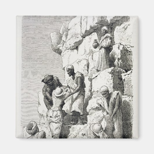 Ascent of the Great Pyramid, 19e eeuw Magneet (Voorkant)