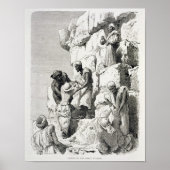 Ascent of the Great Pyramid, 19e eeuw Poster (Voorkant)