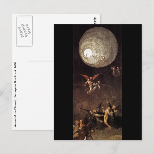 Ascent van de Gezegende, door Hieronymus Bosch Briefkaart (Voorkant / Achterkant)