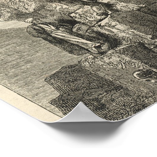 Ascent van de Grote Pyramide Poster (Hoek)