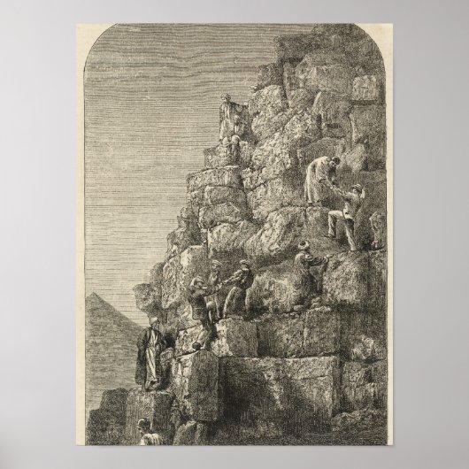 Ascent van de Grote Pyramide Poster (Voorkant)