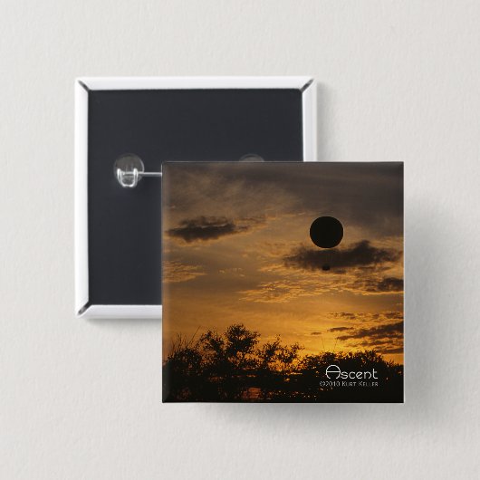 Ascent Vierkante Button 5,1 Cm (Voorkant /achterkant)