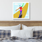 Ascentie naar vrede canvas afdruk (Insitu (Slaapkamer))