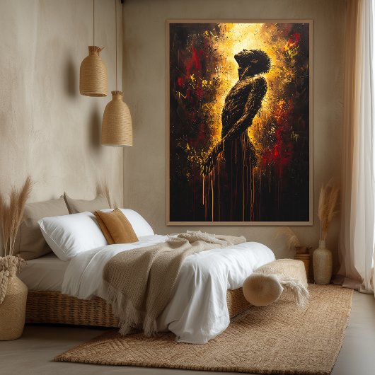 Ascentie van de ziel Hedendaagse Expressionist A Canvas Afdruk