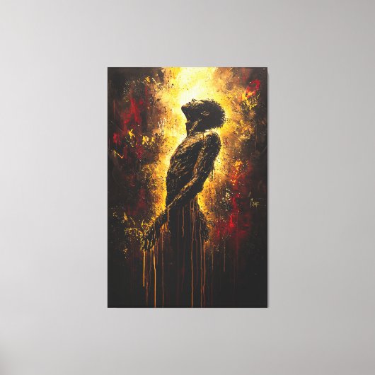 Ascentie van de ziel Hedendaagse Expressionist A Canvas Afdruk (Voorkant)